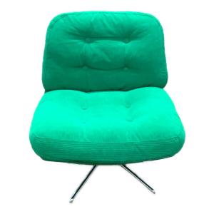 IKEA (イケア) 回転イージーチェア グリーン×シルバー DYVLINGE