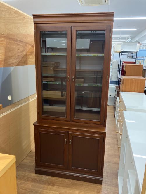 マルニ木工 (マルニモッコウ) 食器棚 87 ブラウン