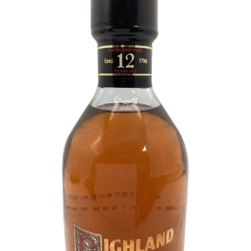 Highland Park（ハイランドパーク） スコッチウイスキー シルクプリント　12年　750ml　オールドボトル