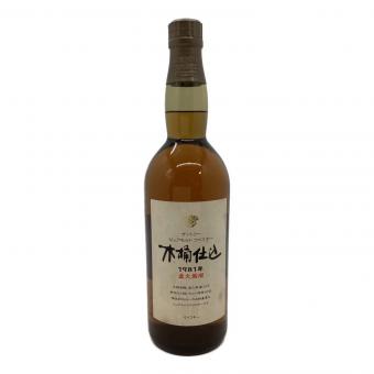 サントリー ピュアモルト ジャパニーズウィスキー 木桶仕込　1981年 直火蒸留 750ml