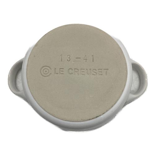 LE CREUSET (ルクルーゼ) ミニラウンド ココットセット ブレー×レッド×ホワイト