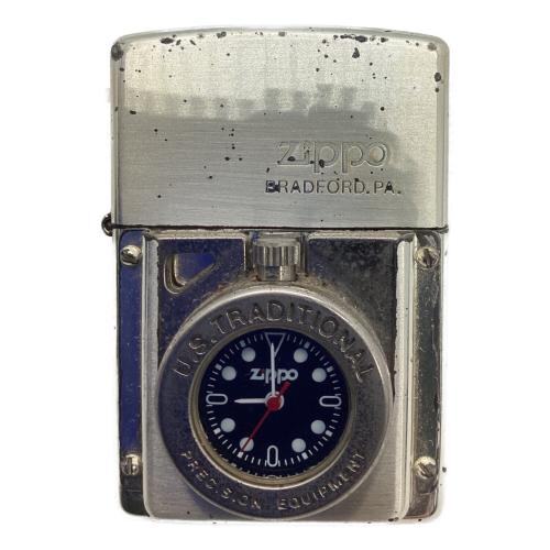 ZIPPO (ジッポ) オイルライター 1997年 時計付  TIME LITE 時計動作しない