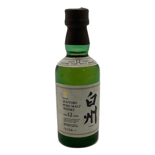 サントリー 白州 ピュアモルトウイスキー　ジャパニーズウィスキー 12年 50ml　ミニチュアボトル