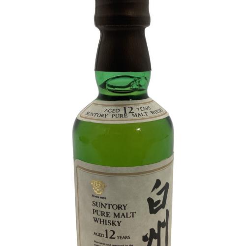 サントリー 白州 ピュアモルトウイスキー　ジャパニーズウィスキー 12年 50ml　ミニチュアボトル