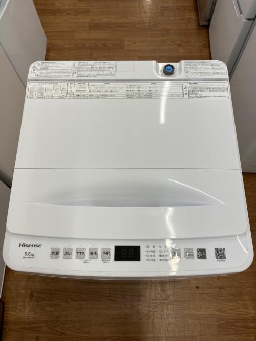 Hisense (ハイセンス) 全自動洗濯機 HW-55E4W 2024年製 54