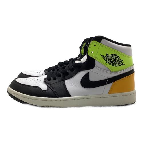 NIKE GOLF (ナイキゴルフ) ゴルフシューズ DQ0660-105 AIR JORDAN 1 HIGH GOLF メンズ SIZE 28.5cm ホワイト×ブラック×イエロー