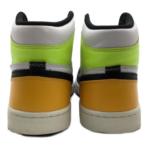 NIKE GOLF (ナイキゴルフ) ゴルフシューズ DQ0660-105 AIR JORDAN 1 HIGH GOLF メンズ SIZE 28.5cm ホワイト×ブラック×イエロー