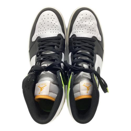 NIKE GOLF (ナイキゴルフ) ゴルフシューズ DQ0660-105 AIR JORDAN 1 HIGH GOLF メンズ SIZE 28.5cm ホワイト×ブラック×イエロー