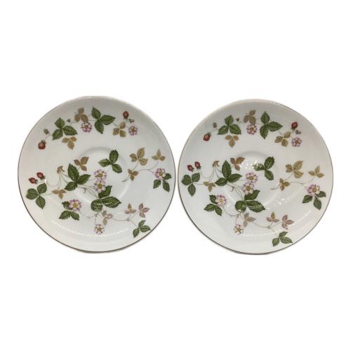 Wedgwood (ウェッジウッド) カップ&ソーサー ホワイト/花柄・ストロベリー柄 ワイルドストロベリー
