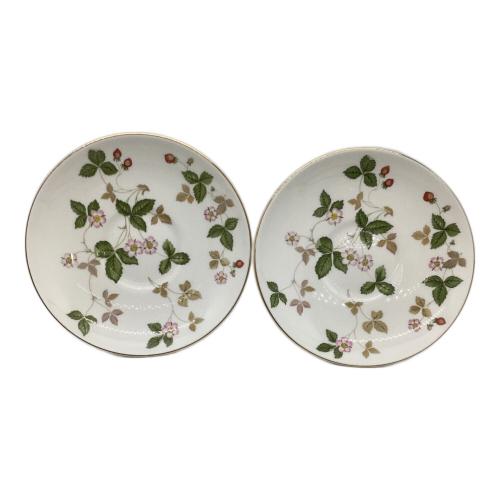 Wedgwood (ウェッジウッド) カップ&ソーサー ホワイト/花柄・ストロベリー柄 ワイルドストロベリー