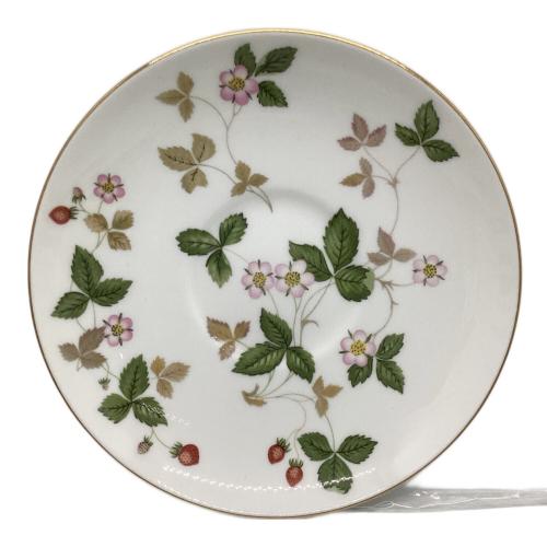 Wedgwood (ウェッジウッド) カップ&ソーサー ホワイト/花柄・ストロベリー柄 ワイルドストロベリー