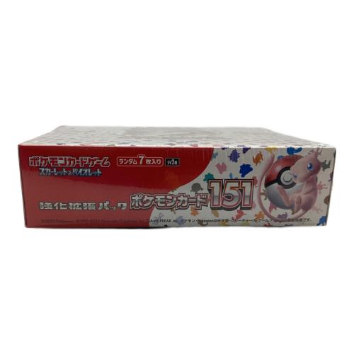 ポケモンカード151 スカーレット&バイオレット 強化拡張パック ポケモンカード シュリンク付 @ Π
