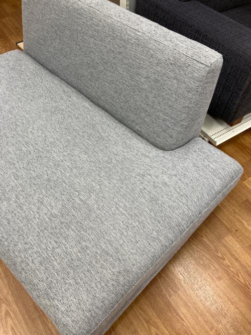 incoon (インクーン) 2人掛けソファー クッション付き ライトグレー