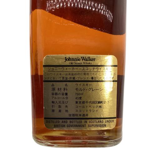 Johnnie Walker (ジョニーウォーカー) BLACK LABEL スコッチウィスキー 12年 750ml