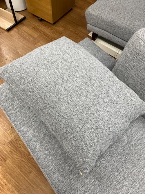 incoon (インクーン) 2人掛けソファー クッション付き ライトグレー