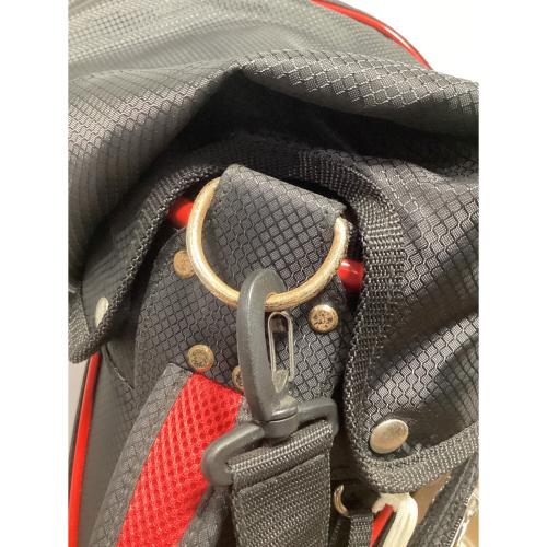 le coq sportif (ルコックスポルティフ) キャディバッグ QQBXJJ06・サビ有 ブラック×レッド