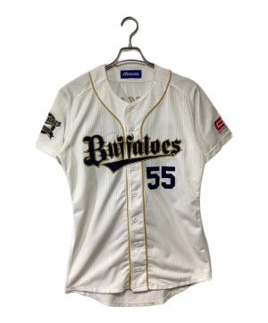 MIZUNO（ミズノ） オリックス・バファローズ  ハイクオリティユニフォーム ホワイト×ネイビー　T-OKADA　Eモバイル