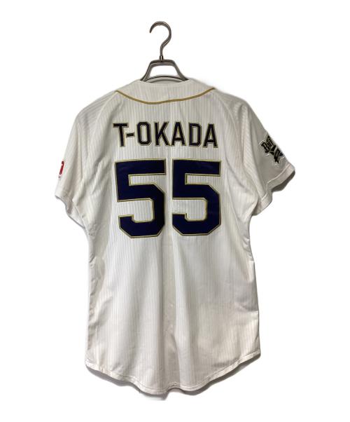 MIZUNO（ミズノ） オリックス・バファローズ  ハイクオリティユニフォーム ホワイト×ネイビー　T-OKADA　Eモバイル