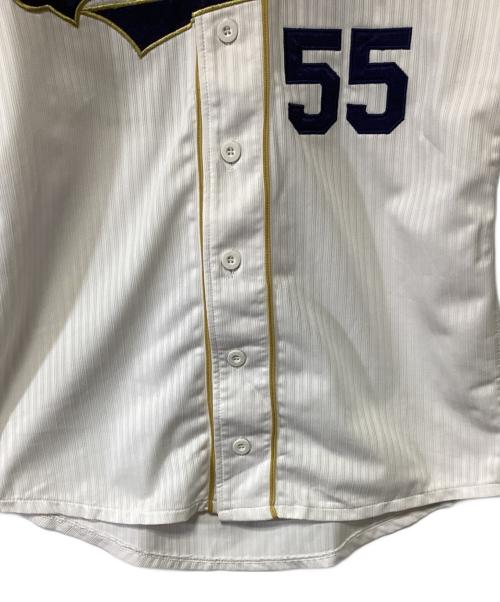 MIZUNO（ミズノ） オリックス・バファローズ  ハイクオリティユニフォーム ホワイト×ネイビー　T-OKADA　Eモバイル