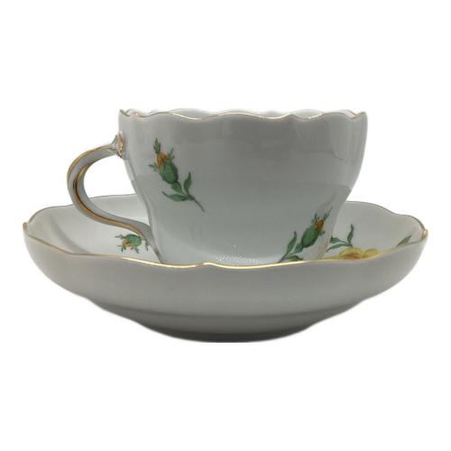 Meissen (マイセン) カップ&ソーサー ベーシックフラワー(イエローローズ/ピンクローズ)