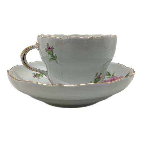 Meissen (マイセン) カップ&ソーサー ベーシックフラワー(イエローローズ/ピンクローズ)