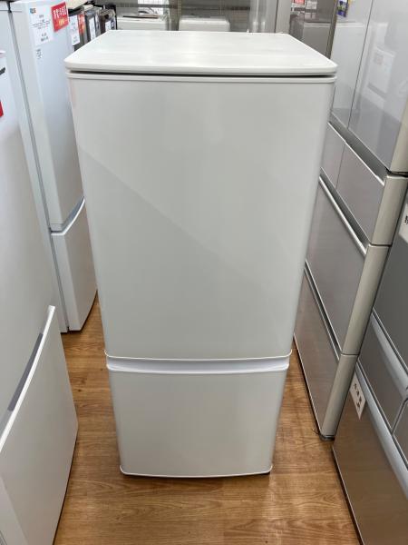 MITSUBISHI 2ドア冷蔵庫MR-P15E2H-W 146L 2022年製 MITSUBISHI (ミツビシ) 2ドア冷蔵庫 MR-P15E2H-W 2023年製 301 146L