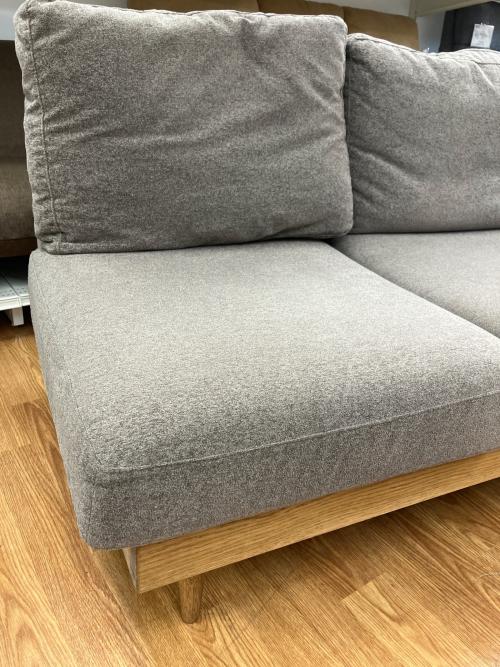 3人掛けソファー 291 グレー×ナチュラル