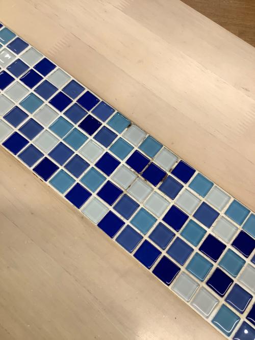 大川家具 (オオカワカグ) センターテーブル TESTA CENTER TABLE ナチュラル×ブルー
