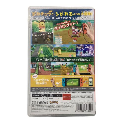 任天堂 (ニンテンドー) ポケットモンスター Let's Go! ピカチュウ Nintendo Switch用ソフト CERO A (全年齢対象)