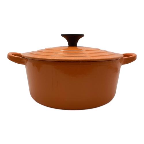 LE CREUSET (ルクルーゼ) ココット・ロンド18cm オレンジ