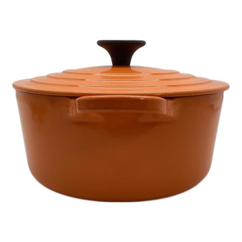 LE CREUSET (ルクルーゼ) ココット・ロンド18cm オレンジ