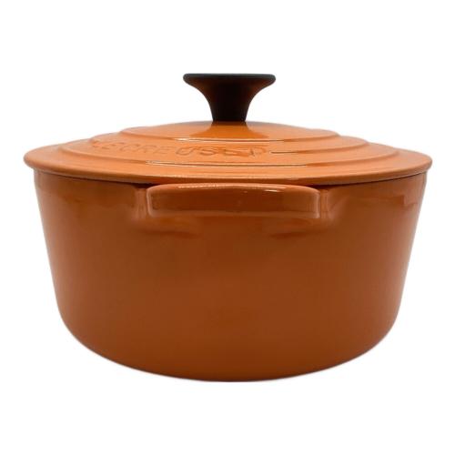 LE CREUSET (ルクルーゼ) ココット・ロンド18cm オレンジ