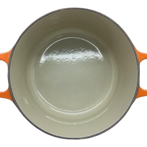 LE CREUSET (ルクルーゼ) ココット・ロンド18cm オレンジ