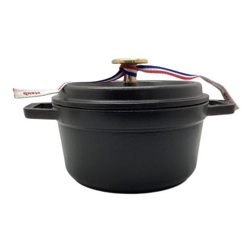 Staub (ストウブ) 両手鍋 16cm ブラック ココットラウンド
