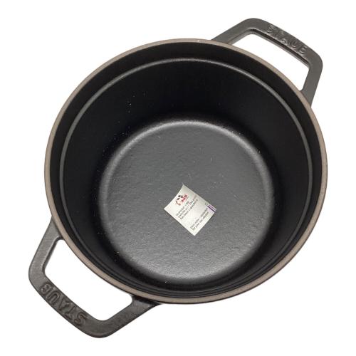 Staub (ストウブ) 両手鍋 16cm ブラック ココットラウンド