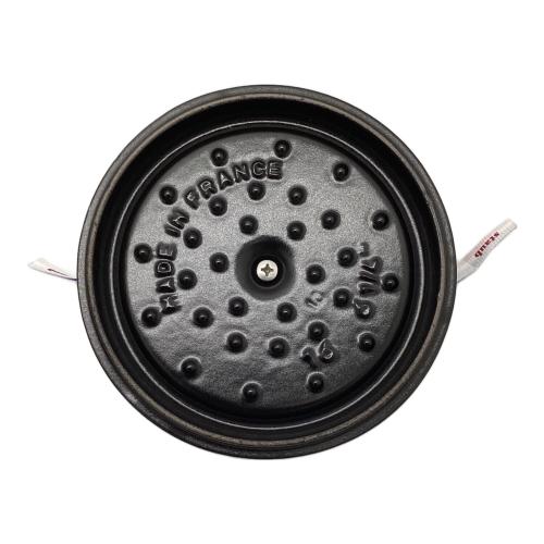 Staub (ストウブ) 両手鍋 16cm ブラック ココットラウンド