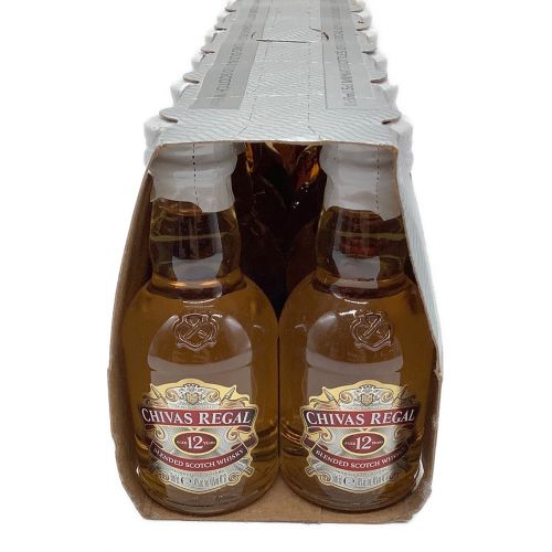 シーバスリーガル (CHIVAS REGAL) ウイスキーセット 50ml×12本 ブレンドスコッチウイスキー 12年 未開封 スコットランド