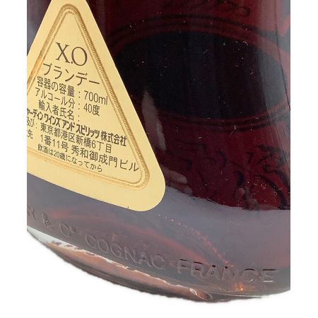 Hennessy(ヘネシー） コニャック 700ml XO 金キャップ クリアボトル 未開封