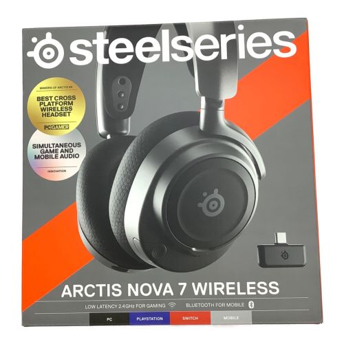 steelseries (スティールシリーズ) ワイヤレスヘッドホン NOVA 7 WIRELESS 61553 2022年製