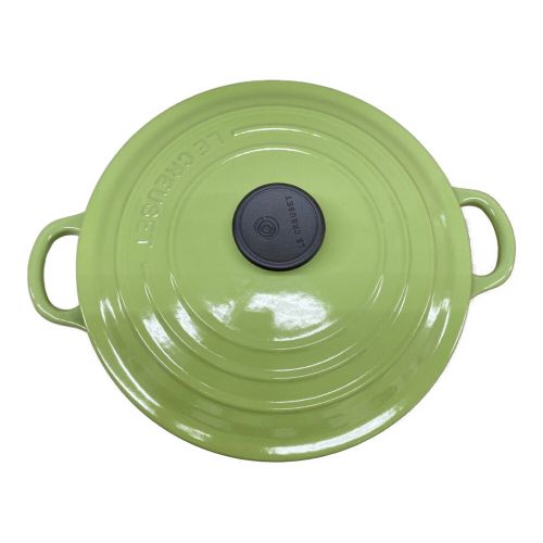 LE CREUSET (ルクルーゼ) ホーロー鍋 SIZE 20cm ライム ココット・ロンド