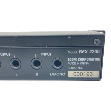 ZOOM (ズーム) デジタルリバーブ&マルチエフェクト ラック式 RFX-2200 動作確認済み