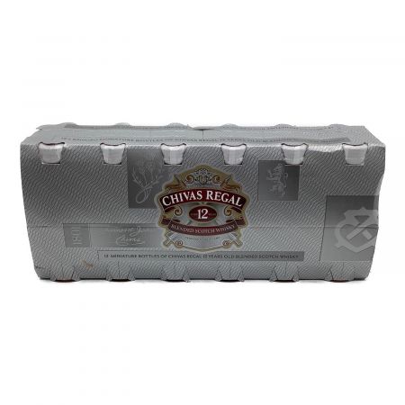 シーバスリーガル (CHIVAS REGAL) ウイスキーセット 50ml×12本 ブレンドスコッチウイスキー 12年 未開封 スコットランド