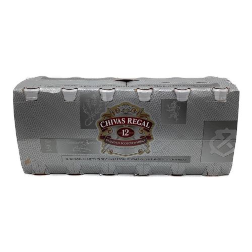 シーバスリーガル (CHIVAS REGAL) ウイスキーセット 50ml×12本 ブレンドスコッチウイスキー 12年 未開封 スコットランド