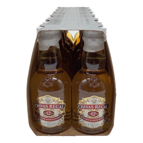 シーバスリーガル (CHIVAS REGAL) ウイスキーセット 50ml×12本 ブレンドスコッチウイスキー 12年 未開封 スコットランド