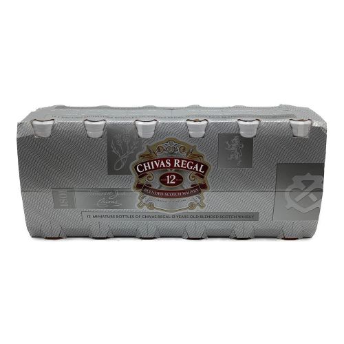 シーバスリーガル (CHIVAS REGAL) ウイスキーセット 50ml×12本 ブレンドスコッチウイスキー 12年 未開封 スコットランド