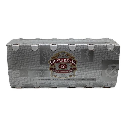 シーバスリーガル (CHIVAS REGAL) ウイスキーセット 50ml×12本 ブレンドスコッチウイスキー 12年 未開封 スコットランド