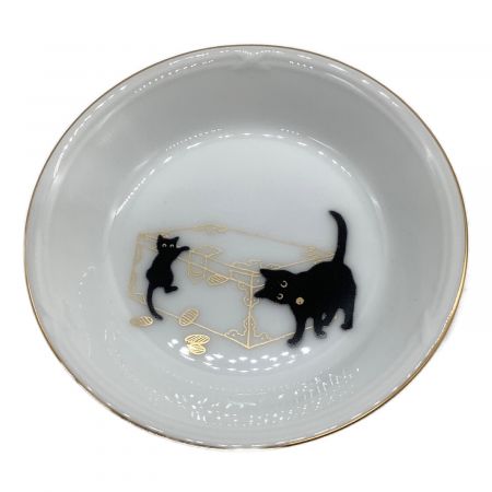 大倉陶園 (オオクラトウエン) マグカップ 縁起物語 黒猫親子/金魚と小判