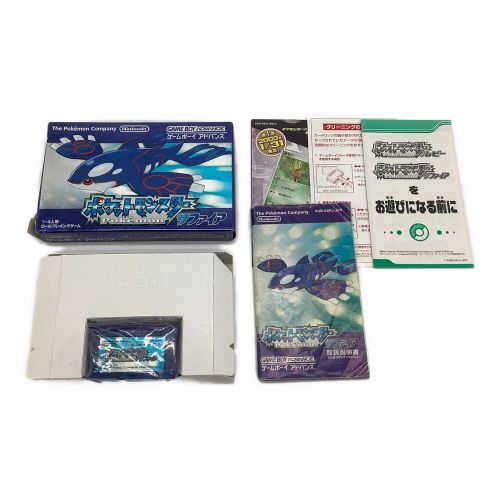 偉大な ジャンク品 ゲームボーイアドバンス ポケットモンスター 