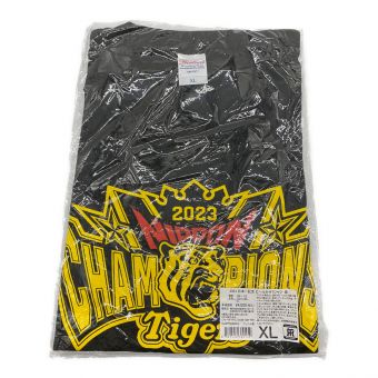 阪神タイガース (ハンシンタイガース) 応援グッズ XLサイズ ブラック 2023 日本一記念 ビールかけTシャツ