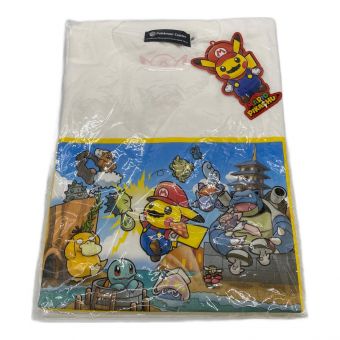 Pokemon Center (ポケモンセンター) 半袖Tシャツ メンズ SIZE S ホワイト マリオピカチュウ 夏物